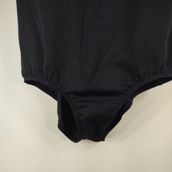 Jantzen Black One Piece Bathing Suit, Size 14 - Picture 6 of 8